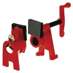 H-Style 1/2 in. Black Pipe Clamp Fixture Set by BESSEY