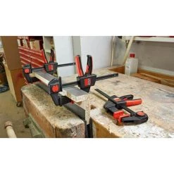 6 in. Tracksaw Clamp with 2-3.8 in. Throat Depth (2-Pack) by BESSEY -Bessey Sales bessey clamp sets ezr set 1d 1000