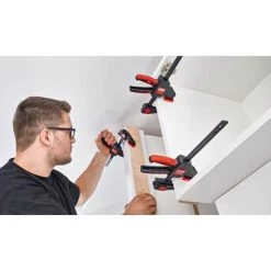 6 in. Tracksaw Clamp with 2-3.8 in. Throat Depth (2-Pack) by BESSEY -Bessey Sales bessey clamp sets ezr set 4f 1000