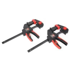 6 in. Tracksaw Clamp with 2-3.8 in. Throat Depth (2-Pack) by BESSEY -Bessey Sales bessey clamp sets ezr set c3 1000