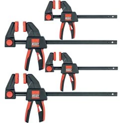 Trigger Clamp Set Containing 2 Each of EHKM06 and EHKL12 (4-Piece) by BESSEY 17 Trigger Clamp Set Containing 2 Each of EHKM06 and EHKL12 (4-Piece) by BESSEY -Bessey Sales bessey clamp sets res01 c3 1000