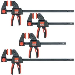 Trigger Clamp Set Containing 2 Each of EHKM06 and EHKM12 (4-Piece) by BESSEY