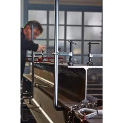 ClassiX International 12 in. Capacity All Steel Clamp with Heavy Duty Pad and 4-3/4 in. Throat Depth by BESSEY -Bessey Sales bessey clamps gsl30 66 1000