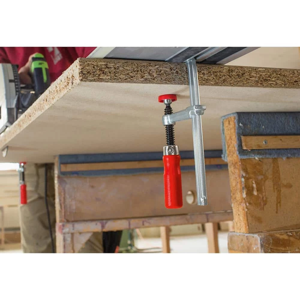 6-5/16 in. Capacity Track Saw and Table Clamp with Wooden Handles and 2-5/16 in. Throat Depth by BESSEY 3 6-5/16 in. Capacity Track Saw and Table Clamp with Wooden Handles and 2-5/16 in. Throat Depth by BESSEY - Image 3