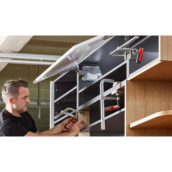 12 in. Capacity All-Steel Pivoting Handle Bar Clamp and 4-3/4 in. Throat Depth by BESSEY 9 12 in. Capacity All-Steel Pivoting Handle Bar Clamp and 4-3/4 in. Throat Depth by BESSEY - Image 9