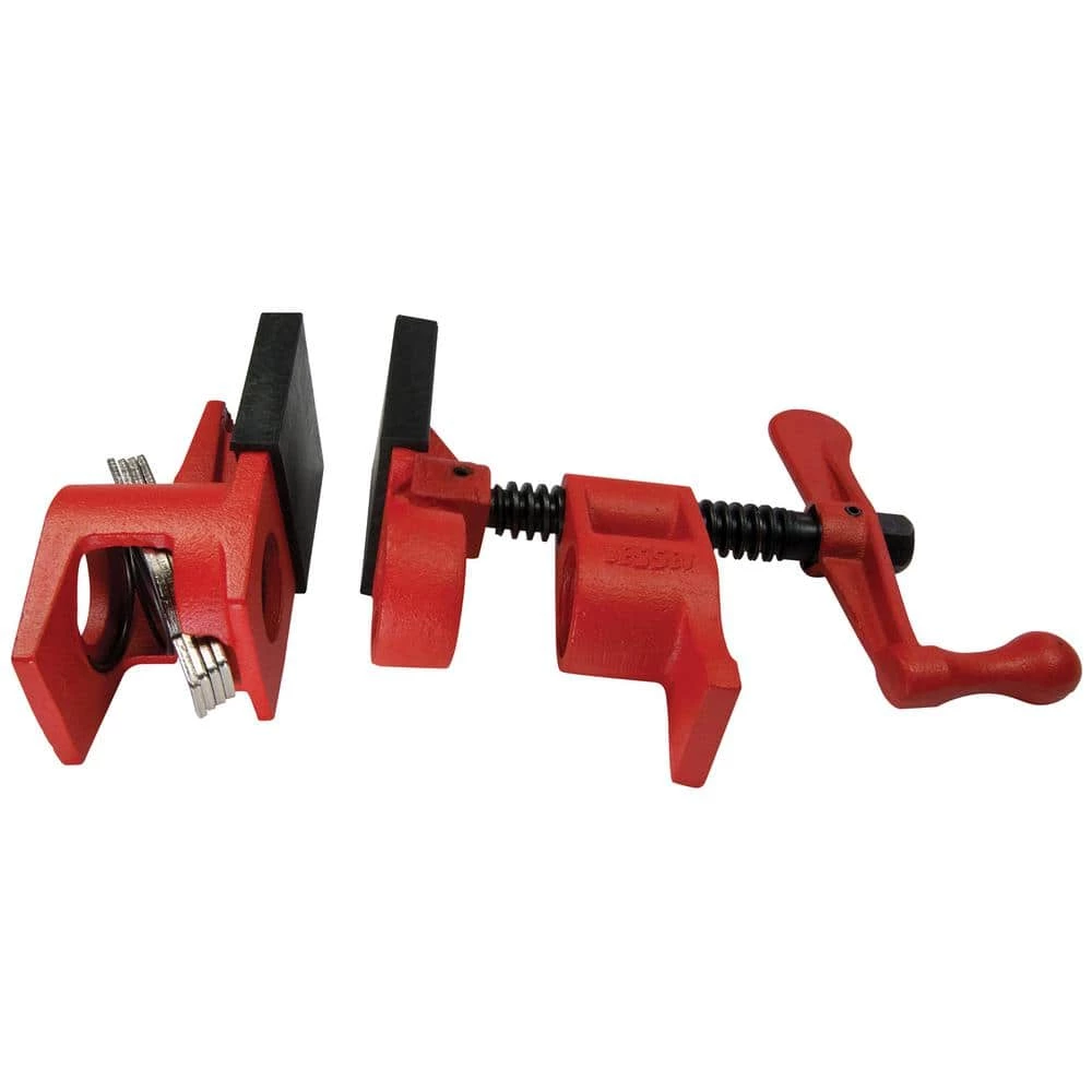 1/2 in. Capacity Pipe Clamp Fixture Set with 2 in. Throat Depth by BESSEY 1 1/2 in. Capacity Pipe Clamp Fixture Set with 2 in. Throat Depth by BESSEY
