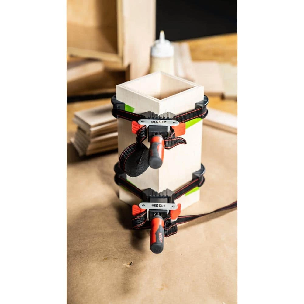 Strap Clamp with 90-Degree Corner Pieces 12 ft. Capacity by BESSEY 2 Strap Clamp with 90-Degree Corner Pieces 12 ft. Capacity by BESSEY - Image 2