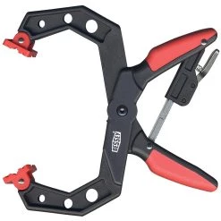 2 in. Capacity Square Jawed Ratcheting Hand Clamp with 2 in. Throat Depth by BESSEY