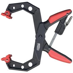 4 in. Capacity Square Jawed Ratcheting Hand Clamp with 3 in. Throat Depth by BESSEY