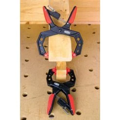 4 in. Capacity Square Jawed Ratcheting Hand Clamp with 3 in. Throat Depth by BESSEY -Bessey Sales bessey clamps xcrg4 a0 1000