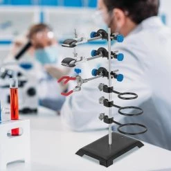 6 PCS Laboratory Grade Metalware Set Premium Iron Material Lab Support Stand Set for Schools by VEVOR -Bessey Sales black stainless steel look vevor multi tools syzlsb6jtsyszj001v0 31 1000