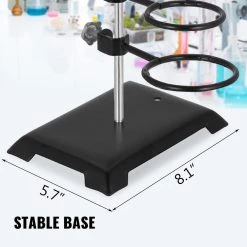 6 PCS Laboratory Grade Metalware Set Premium Iron Material Lab Support Stand Set for Schools by VEVOR -Bessey Sales black stainless steel look vevor multi tools syzlsb6jtsyszj001v0 4f 1000