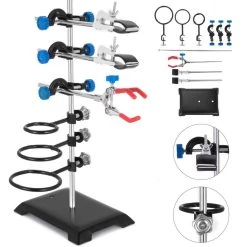 Bessey Sales 6 6 PCS Laboratory Grade Metalware Set Premium Iron Material Lab Support Stand Set for Schools by VEVOR