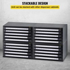 Tap Dispenser Cabinet 5-Drawers Tap Organizer Cabinet Holder 60- Compartment for Machine Screw Sizes #2-56 to #12-28 by VEVOR -Bessey Sales black vevor shelf bins racks 56012 280gnx68itqv0 fa 1000