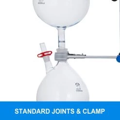 2.11 Qt. Lab Glassware Distillation Kit 24/40 Joints Oil Distiller Electronic Heating Stove for Research Centers by VEVOR -Bessey Sales clear vevor multi tools syzlsbjytl2l00001v1 44 1000
