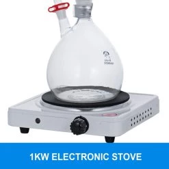 2.11 Qt. Lab Glassware Distillation Kit 24/40 Joints Oil Distiller Electronic Heating Stove for Research Centers by VEVOR -Bessey Sales clear vevor multi tools syzlsbjytl2l00001v1 4f 1000