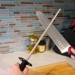 12 in. Diamond Steel Fine Handheld Sharpener by DMT -Bessey Sales dmt sharpening stones ds2f 4f 1000