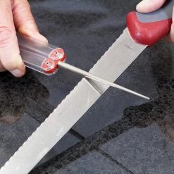 Serrated Diafold Sharpener with Fine Diamond Sharpening Surface by DMT 12 Serrated Diafold Sharpener with Fine Diamond Sharpening Surface by DMT -Bessey Sales dmt sharpening stones fskf 4f 1000