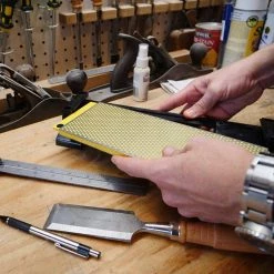 10 in. Extra-Fine/Fine DuoSharp Bench Stone with Base by DMT -Bessey Sales dmt sharpening stones w250ef wb 1f 1000