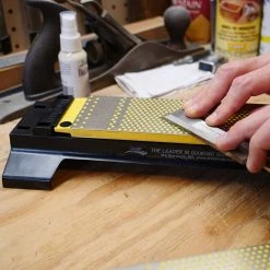 10 in. Extra-Fine/Fine DuoSharp Bench Stone with Base by DMT -Bessey Sales dmt sharpening stones w250ef wb 4f 1000