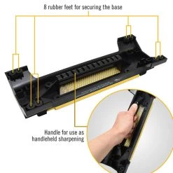 8 in. Duo Sharp Plus Bench Stone with Base Extra-Fine and Fine Diamond Sharpening Surface by DMT -Bessey Sales dmt sharpening stones wm8ef wb 44 1000
