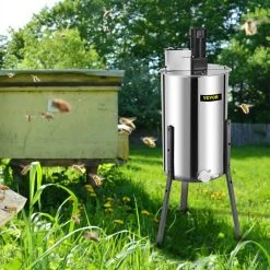 2 Frame Honey Extractor Bee Honey Extractor Electric Honeycomb Spinner Stainless Steel Beekeeping Accessory by VEVOR -Bessey Sales silver vevor multi tools lxxddymj000000001v1 31 1000