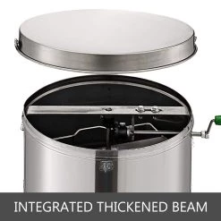 2 Frame Manual Honey Extractor Bee Extractor Honeycomb Spinner Crank Stainless Steel Beekeeping Equipment by VEVOR -Bessey Sales silver vevor multi tools lxxsdymj000000001v0 1f 1000