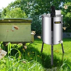 Electric Honey Extractor Separator 4-Frame Bee Extractor Stainless Steel Honeycomb Spinner Apiary Centrifuge Equipment by VEVOR 19 Electric Honey Extractor Separator 4-Frame Bee Extractor Stainless Steel Honeycomb Spinner Apiary Centrifuge Equipment by VEVOR -Bessey Sales silver vevor multi tools s 4xxddymj0000001v1 31 1000