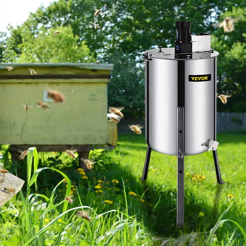 Electric Honey Extractor Separator 4-Frame Bee Extractor Stainless Steel Honeycomb Spinner Apiary Centrifuge Equipment by VEVOR 10 Electric Honey Extractor Separator 4-Frame Bee Extractor Stainless Steel Honeycomb Spinner Apiary Centrifuge Equipment by VEVOR - Image 10