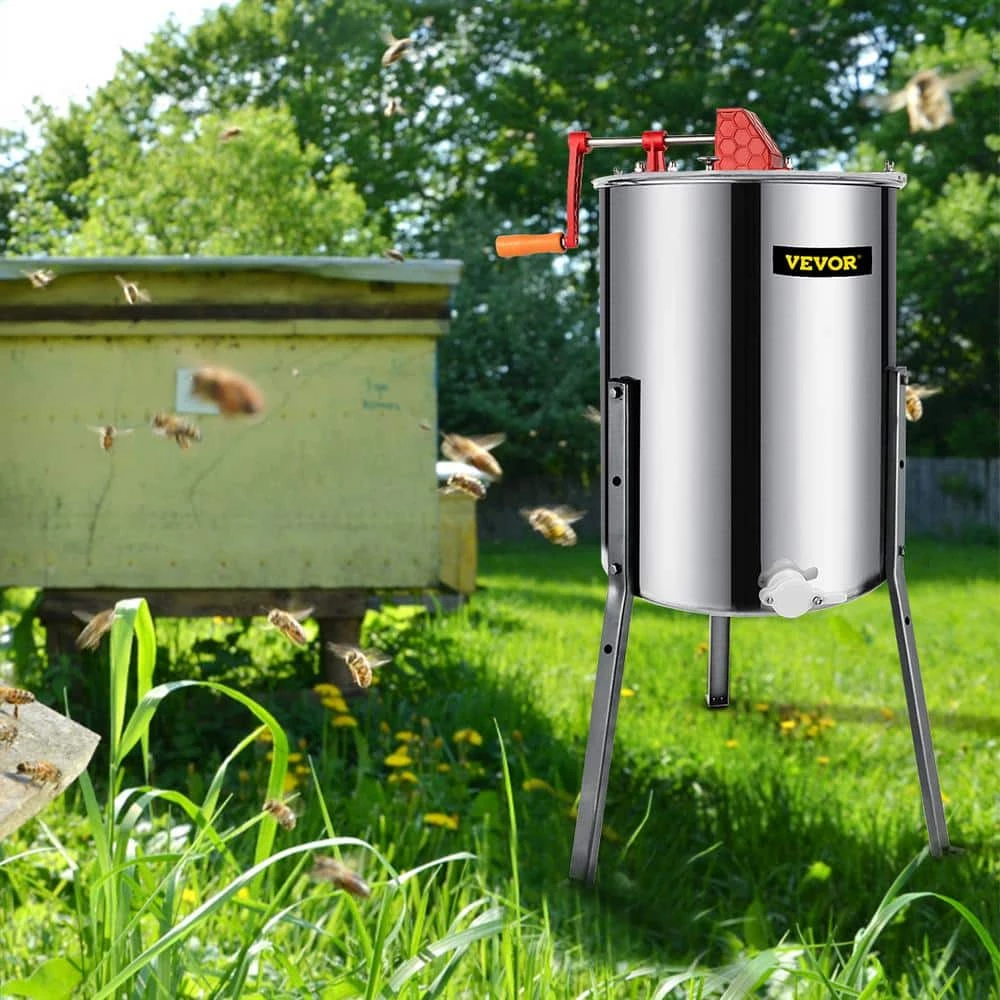 4 Frame Manual Honey Extractor Separator Bee Extractor Stainless Steel Honey Extraction Apiary Centrifuge Equipment by VEVOR 8 4 Frame Manual Honey Extractor Separator Bee Extractor Stainless Steel Honey Extraction Apiary Centrifuge Equipment by VEVOR - Image 8