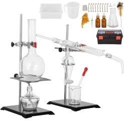 Distillation Apparatus Kit 0.52 Qt. Essential Oil Distillation Equipment for Research Centers or Teaching Places by VEVOR