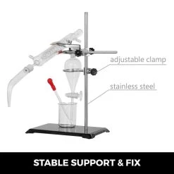 Distillation Apparatus Kit 0.52 Qt. Essential Oil Distillation Equipment for Research Centers or Teaching Places by VEVOR -Bessey Sales stainless steel look clear vevor multi tools syzlsb0 5ljytl001v0 fa 1000