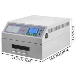 Reflow Soldering Machine 110-Volt Automatic Reflow Oven T962A 1500 Watt Professional Infrared Heater for PCB panels by VEVOR -Bessey Sales vevor multi process welders ctshlhjt 962asjk1v1 76 1000