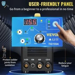 3 in 1 TIG/Stick/Clean Welder 110-Volt Digital Arc Welding Machine High Frequency with IGBT Inverter by VEVOR -Bessey Sales vevor multi process welders dhjshhdqxmctiymq4v1 1f 1000