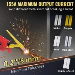 3 in 1 TIG/Stick/Clean Welder 110-Volt Digital Arc Welding Machine High Frequency with IGBT Inverter by VEVOR -Bessey Sales vevor multi process welders dhjshhdqxmctiymq4v1 44 1000