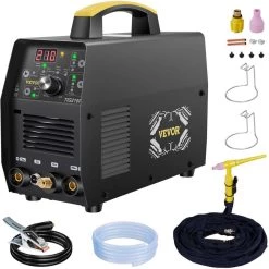3 in 1 TIG/Stick/Clean Welder 110-Volt Digital Arc Welding Machine High Frequency with IGBT Inverter by VEVOR