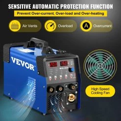 3 in 1 MMA/MIG/LIFT TIG Welder 200 Amp Welding Machine 110/220 Volt Flux Core Portable with 1 KG Welding Wire Stick by VEVOR 13 3 in 1 MMA/MIG/LIFT TIG Welder 200 Amp Welding Machine 110/220 Volt Flux Core Portable with 1 KG Welding Wire Stick by VEVOR -Bessey Sales vevor multi process welders mighj200shymc0001m9 fa 1000