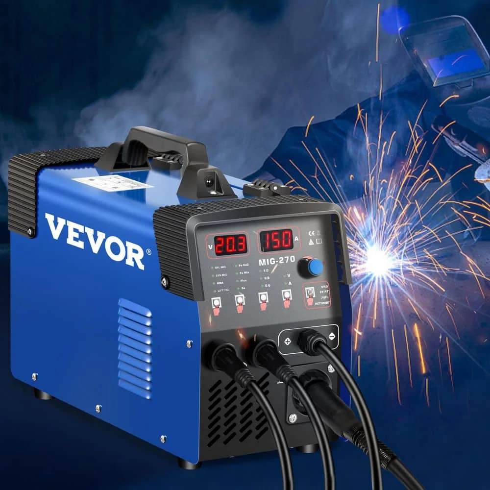 3 in 1 MMA/MIG/LIFT TIG Welder 270 Amp Welding Machine Flux Core Portable with 1 KG Welding Wire Stick Welding Gun by VEVOR 8 3 in 1 MMA/MIG/LIFT TIG Welder 270 Amp Welding Machine Flux Core Portable with 1 KG Welding Wire Stick Welding Gun by VEVOR - Image 8