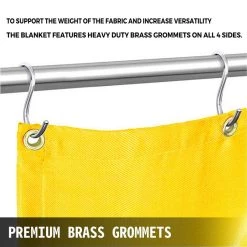 10 ft. x 10 ft. Emergency Fire Blanket Fiberglass Heat Resists 1022°F Welding Mat with Carry Bag, Gold by VEVOR -Bessey Sales vevor welding accessories ht10x10gd00000001v0 44 1000