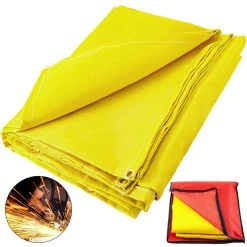 Bessey Sales 8 10 ft. x 10 ft. Emergency Fire Blanket Fiberglass Heat Resists 1022°F Welding Mat with Carry Bag, Gold by VEVOR