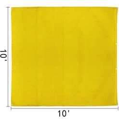 10 ft. x 10 ft. Emergency Fire Blanket Fiberglass Heat Resists 1022°F Welding Mat with Carry Bag, Gold by VEVOR -Bessey Sales vevor welding accessories ht10x10gd00000001v0 76 1000
