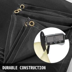 10 ft. x 10 ft. Emergency Fire Blanket Fiberglass Heat Resists 1022°F Welding Mat with Carry Bag, Black by VEVOR -Bessey Sales vevor welding accessories ht10x10hs00000001v0 4f 1000