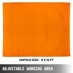 8 ft. x 10 ft. Emergency Fire Blanket Fiberglass Heat Resists 1022°F Welding Mat with Carry Bag, Orange by VEVOR 11 8 ft. x 10 ft. Emergency Fire Blanket Fiberglass Heat Resists 1022°F Welding Mat with Carry Bag, Orange by VEVOR -Bessey Sales vevor welding accessories ht8x10js000000001v0 1f 1000