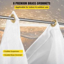 2PCS 6 ft. x 10 ft. Emergency Fire Blanket Fiberglass Heat Resists 1022°F Welding Blanket Mat with Carry Bag, White by VEVOR -Bessey Sales vevor welding accessories htbsjbdd6x102nl8sv0 44 1000