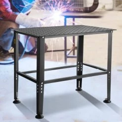 36 in. x 24 in. Welding Table 600 lbs.Adjustable Sawhorse Workbench Carbon Steel 0.12 in. Thick with Accessories, Gray by VEVOR -Bessey Sales vevor welding kits hjtkkvfxzr1fbl712v0 31 1000