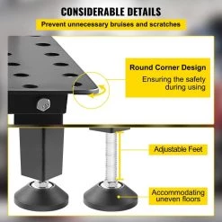 36 in. x 24 in. Welding Table 600 lbs.Adjustable Sawhorse Workbench Carbon Steel 0.12 in. Thick with Accessories, Gray by VEVOR -Bessey Sales vevor welding kits hjtkkvfxzr1fbl712v0 fa 1000