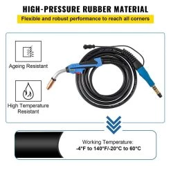 MIG Welding Gun 15 ft. 250 Amp Welding Torch Stinger for M-25 Miller Welder Gun fit 0.03 in. to 0.035 in. Wire by VEVOR 13 MIG Welding Gun 15 ft. 250 Amp Welding Torch Stinger for M-25 Miller Welder Gun fit 0.03 in. to 0.035 in. Wire by VEVOR -Bessey Sales vevor welding spool guns 4 6mmlhq000000001v0 fa 1000