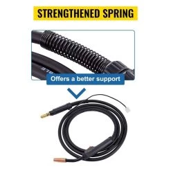 Mig Welding Gun 11.5 ft. 150 Amp Welding Torch Stinger Replacement for Lincoln Magnum 100 l 0.025 in. to 0.45 in. Wire by VEVOR -Bessey Sales vevor welding spool guns hqk530 5lkhq00001v0 1f 1000