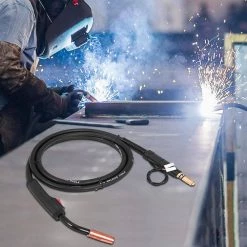 Mig Welding Gun 11.5 ft. 150 Amp Welding Torch Stinger Replacement for Lincoln Magnum 100 l 0.025 in. to 0.45 in. Wire by VEVOR -Bessey Sales vevor welding spool guns hqk530 5lkhq00001v0 31 1000
