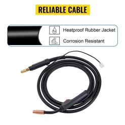 Mig Welding Gun 11.5 ft. 150 Amp Welding Torch Stinger Replacement for Lincoln Magnum 100 l 0.025 in. to 0.45 in. Wire by VEVOR -Bessey Sales vevor welding spool guns hqk530 5lkhq00001v0 76 1000